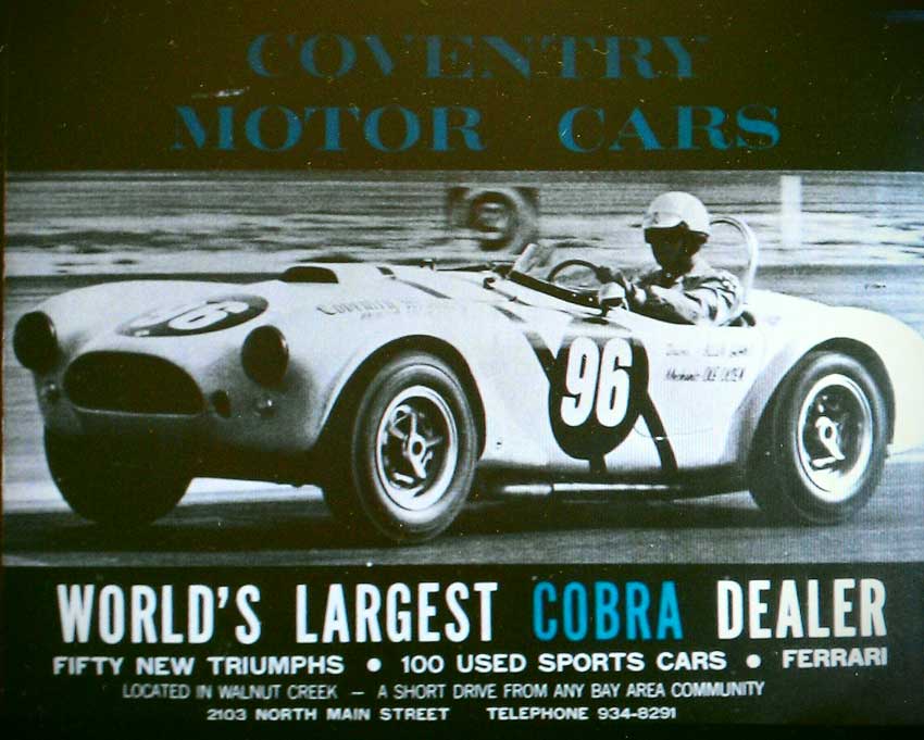 Allen Grant Carroll Shelby Racer Metal Sign Reproduction Signs