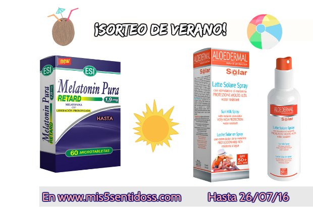 ¡Sorteo de verano! Leche solar Aloedermal 50 + Melatonina ¡Sorteo de verano! Leche solar Aloedermal 50 + Melatonina