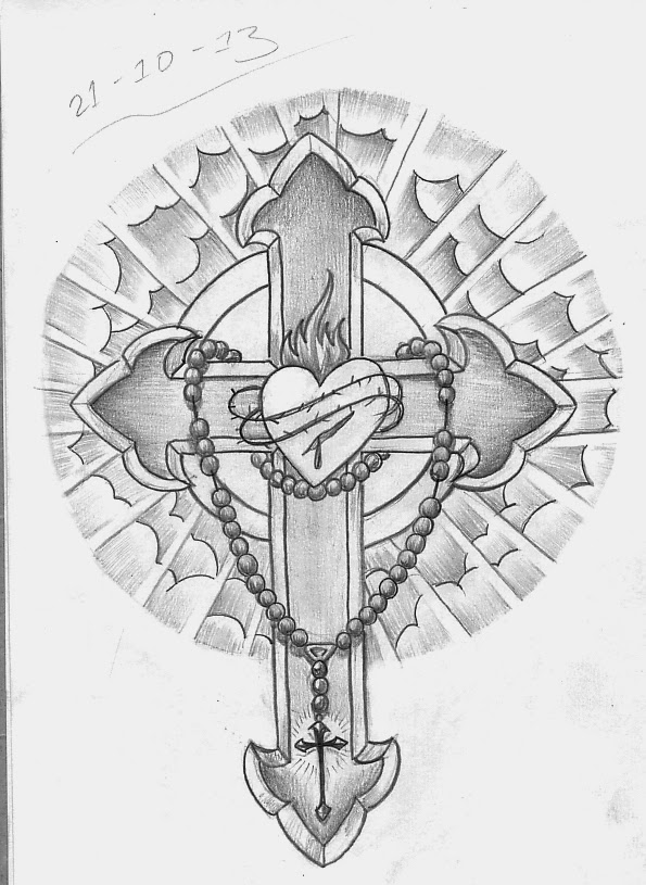 Tattoo Sketch A Day: Religious October 15th - 21st