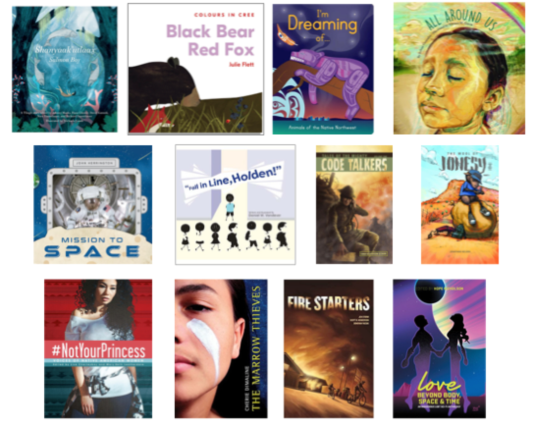 Twelve books, but the creative work of almost 100 different Native people!