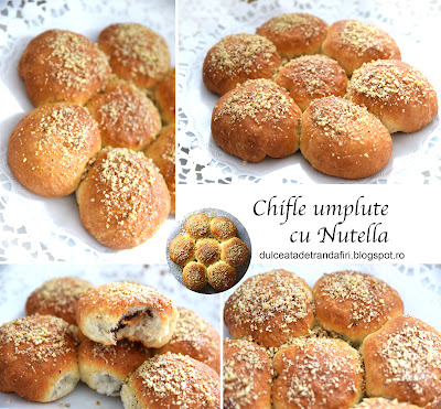 Chifle umplute cu Nutella