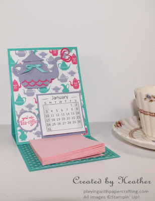 Playing with Papercrafting: Cups & Kettle Calendar Easel
