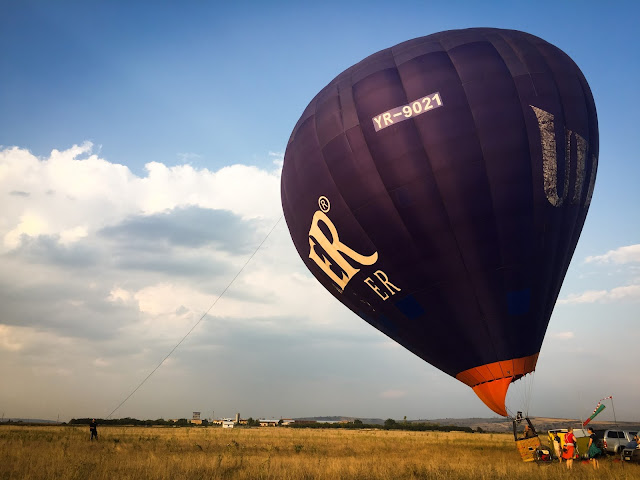 Hot-air ballooning in Transylvania, Romania