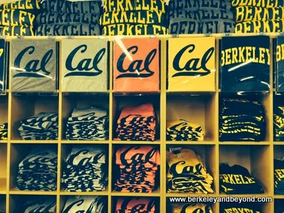t-shirts at Cal Student Store in Berkeley, California