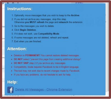 how to find deleted messages on facebook