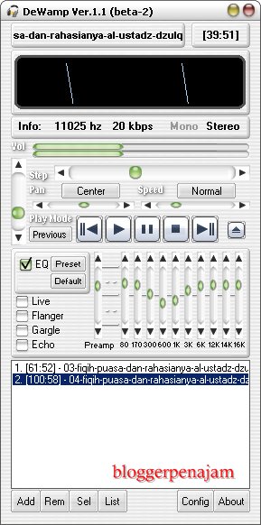 Dewamp aplikasi pemutar mp3 GRATIS alternatif Winamp Dewamp aplikasi pemutar mp3 GRATIS alternatif Winamp-Penampakan Aplikasi