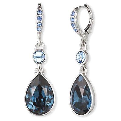  Givenchy Blue Teardrop Earrings