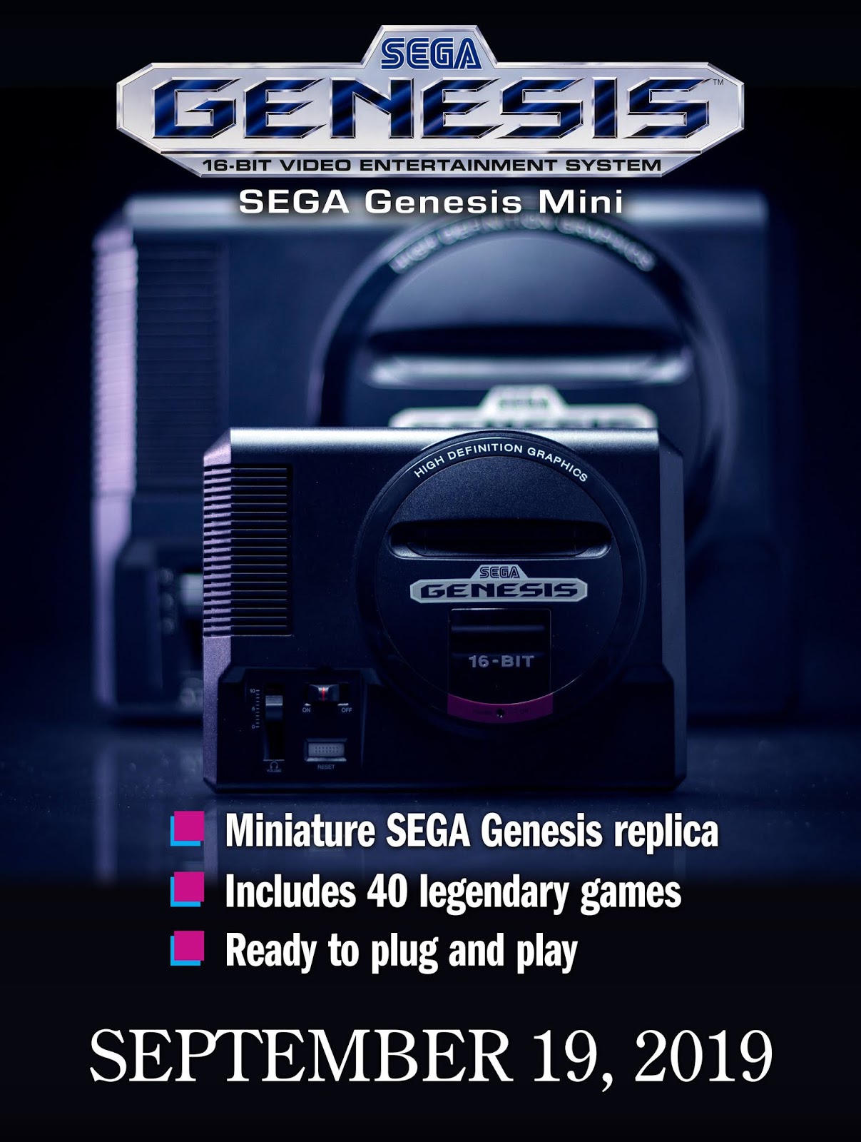 Sega anuncia modelo mini do Genesis GameBlast