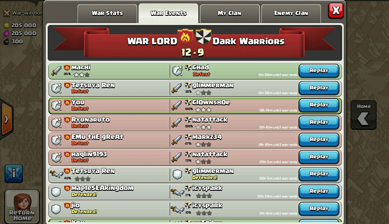 clan lord trainer messages