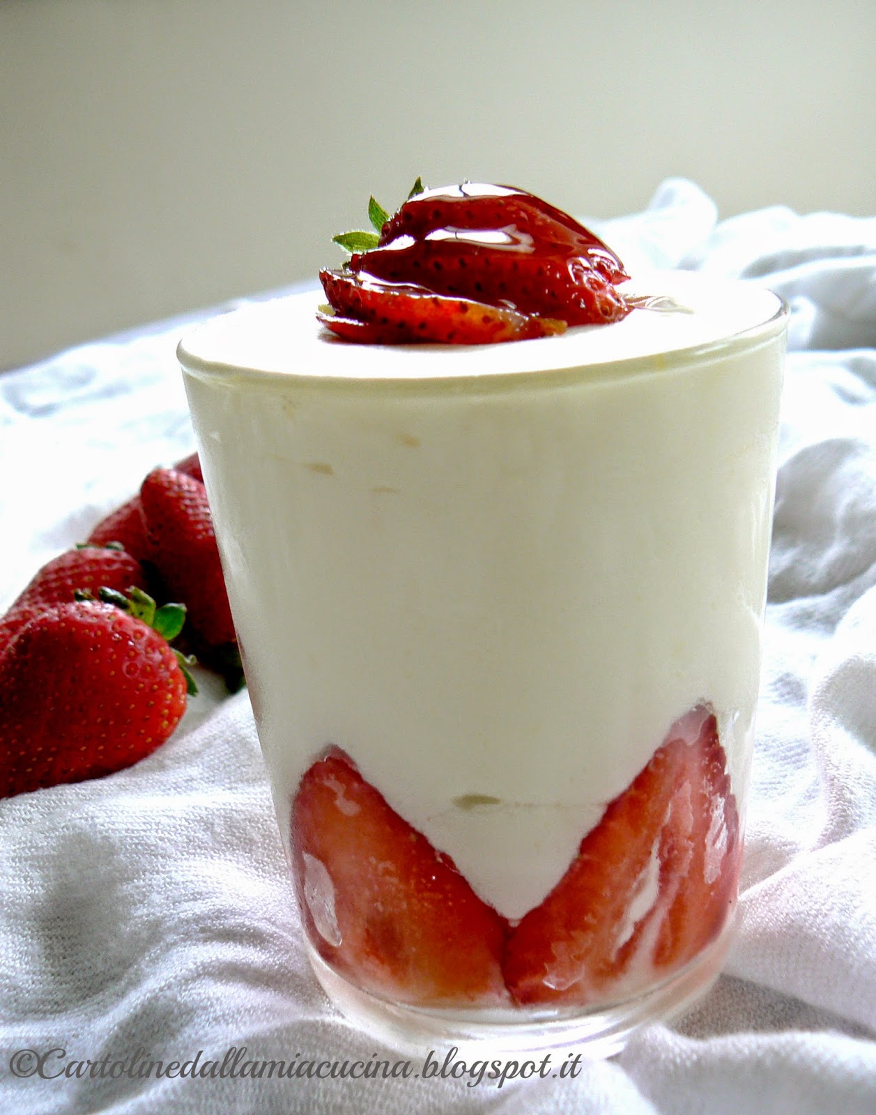 bicchierini fragole e mascarpone