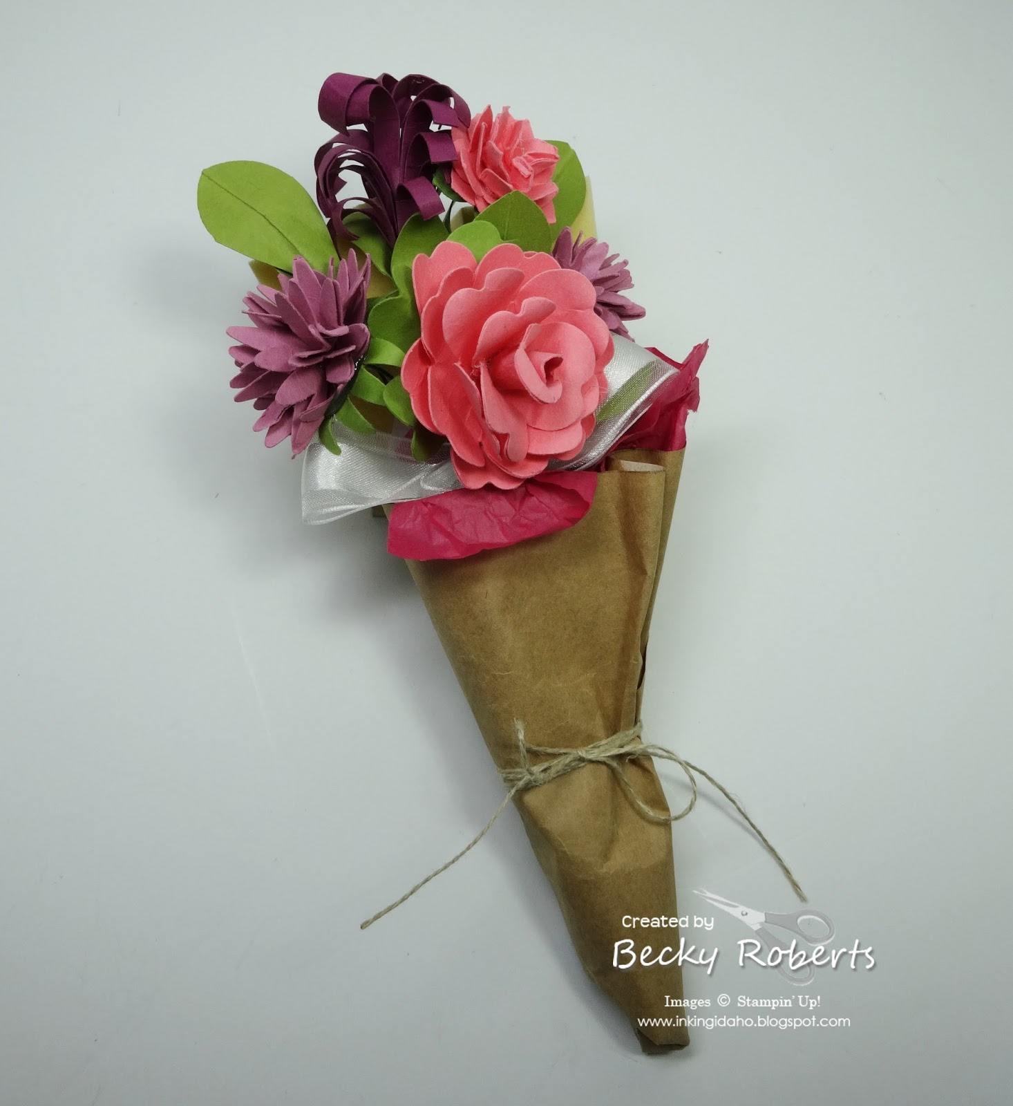 Paper Rose Posy  Handmade Paper Flowers for Summer