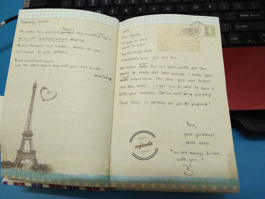 for future sofie... Dear, future , me