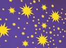 These sticker Sun vinyl decals come in packs of different sizes. You can cut them out, place them on a wall in your own design layout. The can be mixed with other shapes, quotes or other vinyl designs.  This shape could work well with a weather themed room,  Sun and Moon theme using the crescents, circles and stars shape packs, a magical themed room, an outer space room (creating constellations), or an easy way to create a faux-wallpaper pattern.
