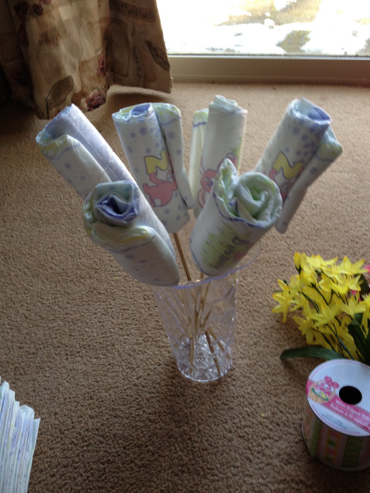 Yes, It's Homemade: Diaper Bouquet
