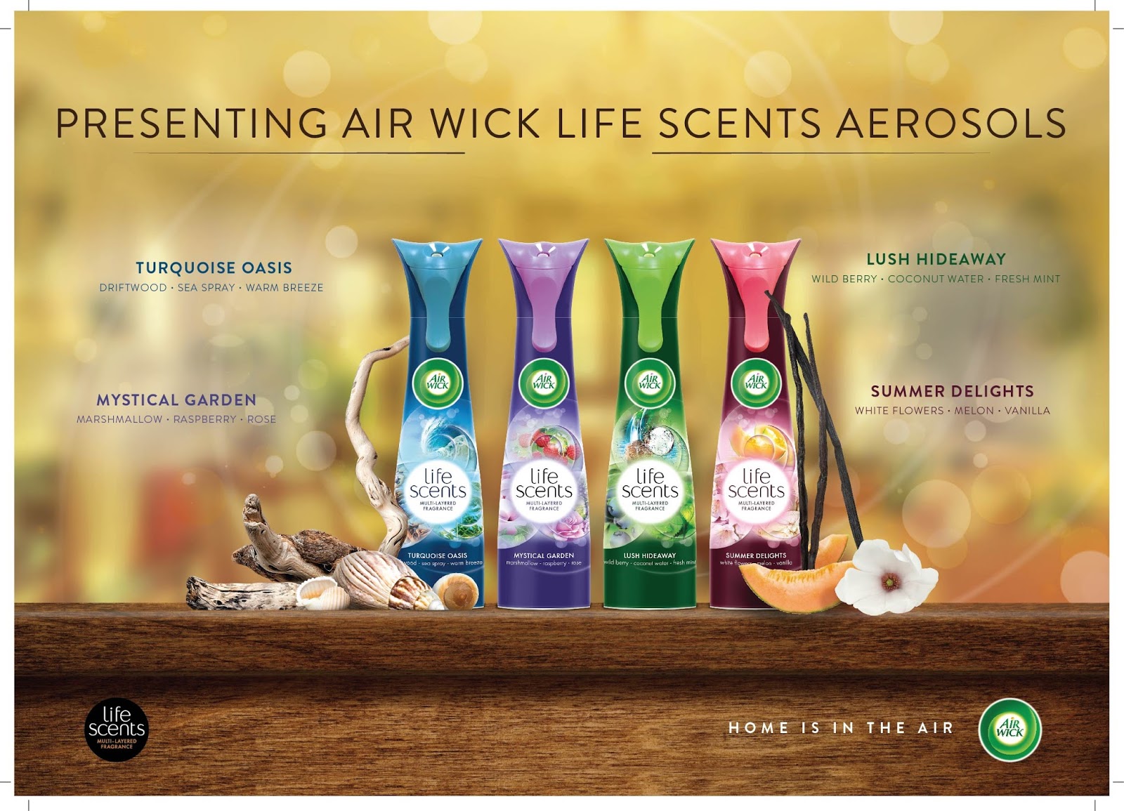 Relax and rejuvenate with the threeinone Air Wick room freshners