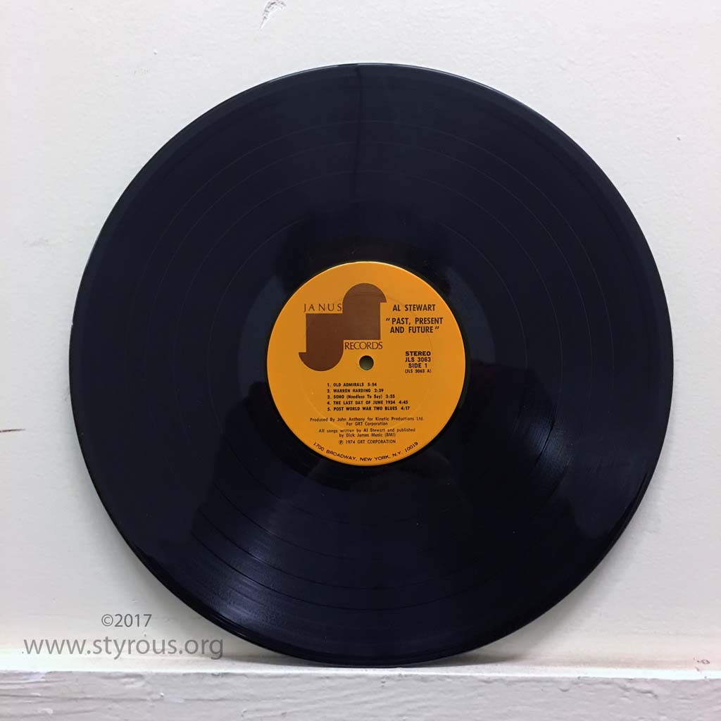 The Styrous® Viewfinder: 20,000 Vinyl LPs 107: Al Stewart - Past ...