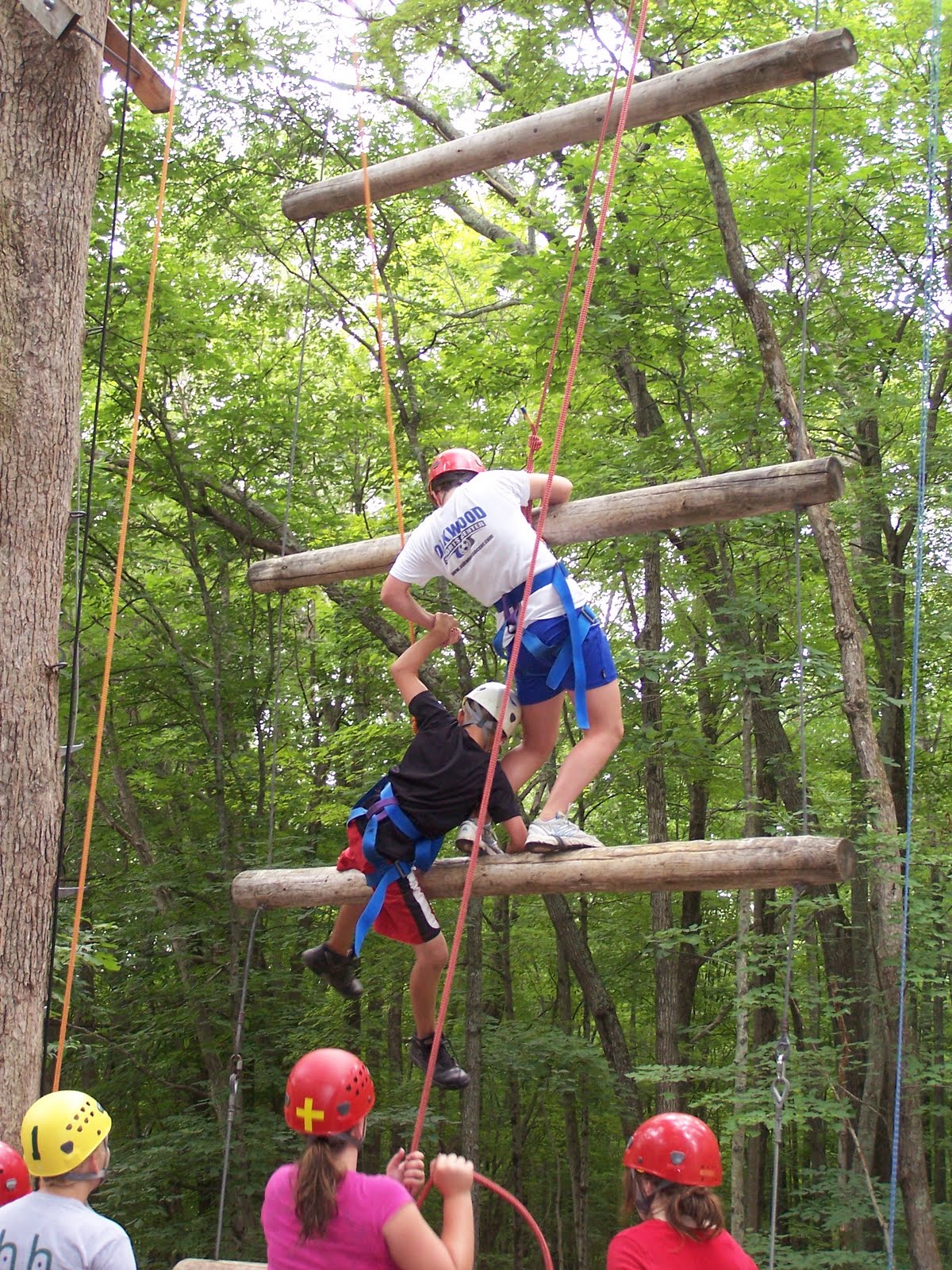 Mansfield's Holiday Hill Day Camp Blog High Ropes Course Rise to the