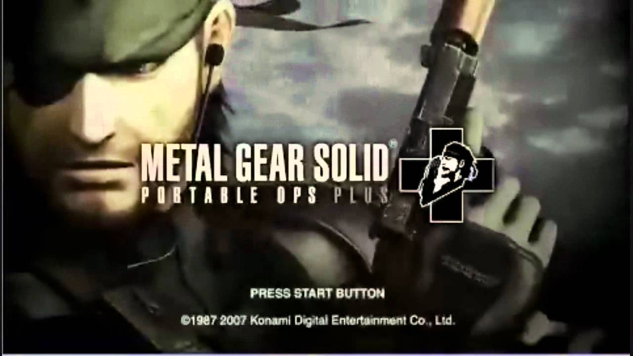 Metal Gear Portable Ops Iso
