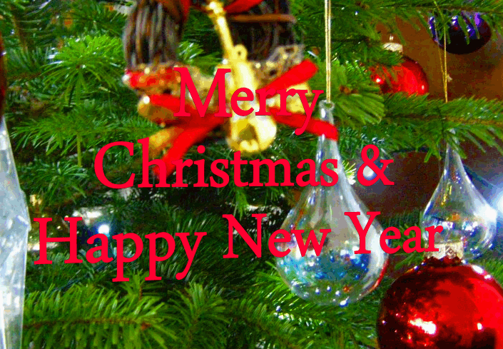 Merry Christmas And Happy New Year Gif Images