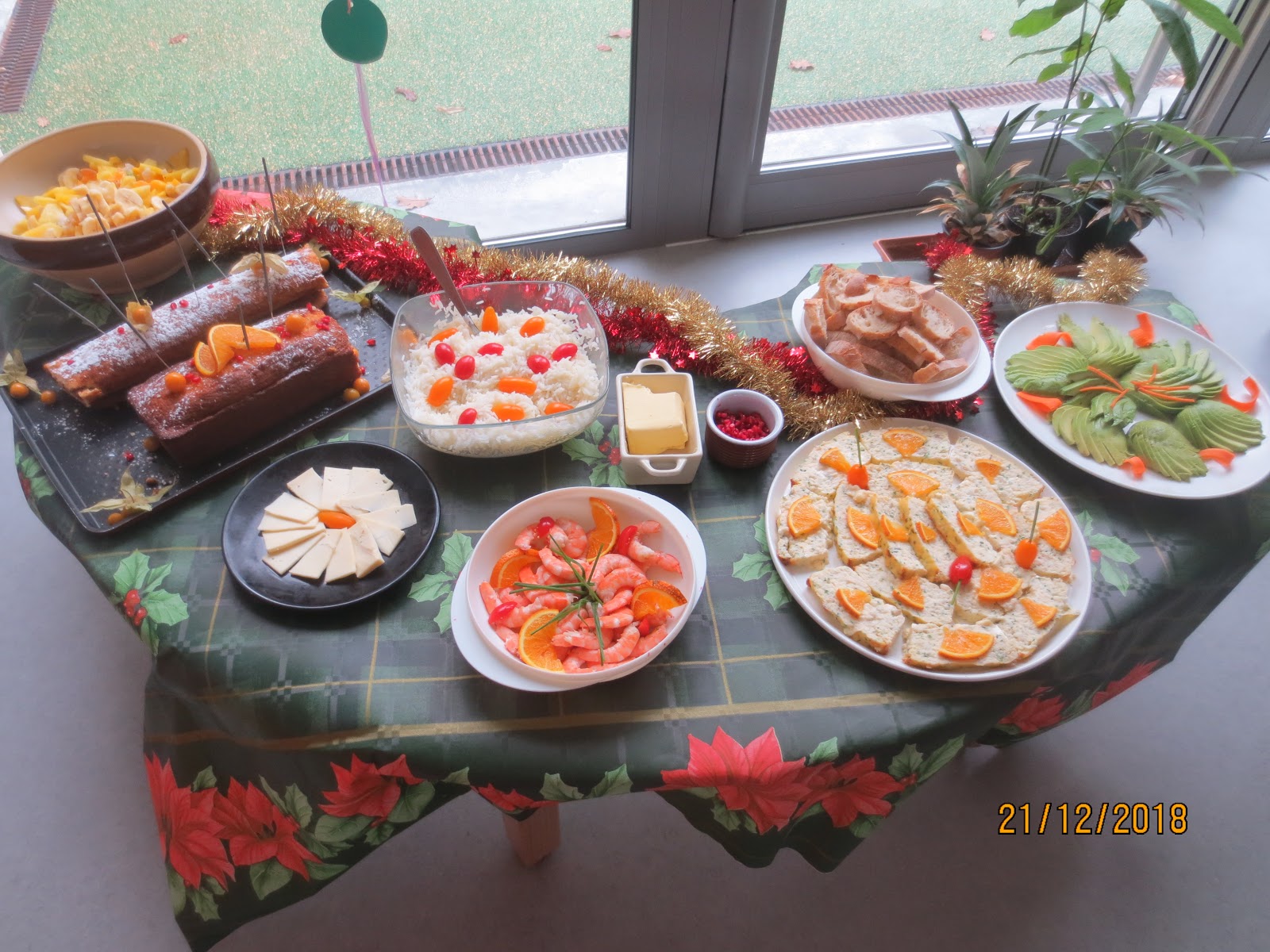 Crèche Lou Pichou: Le repas de Noël