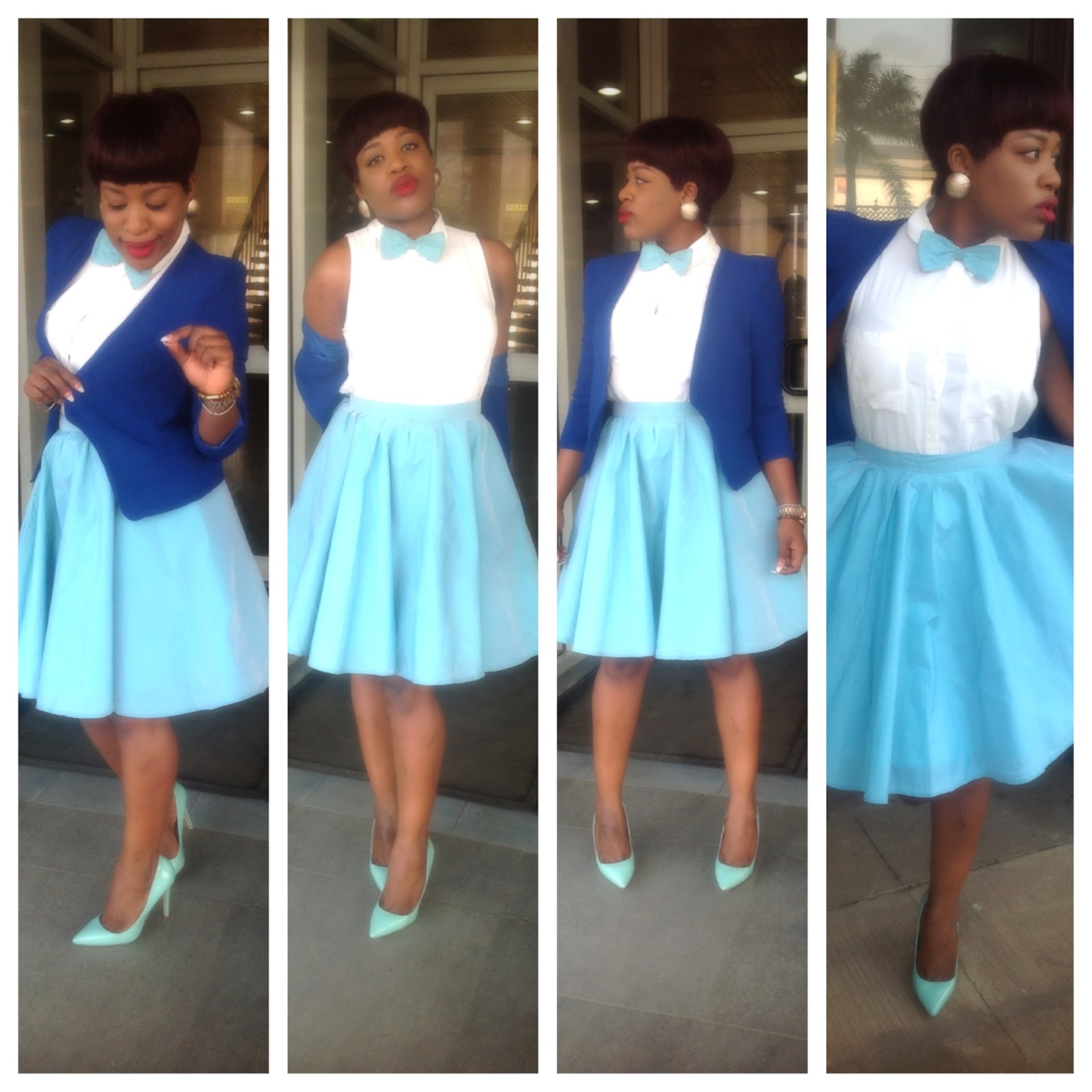 Ella Mo's Blog: OOTD: Tailored Skater Skirt and Bowtie by TOPEDO COUTURE