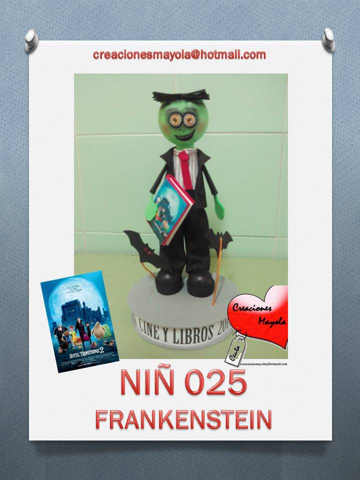 Creaciones Mayola  FOFUCHA HOTEL TRANSYLVANIA  FRANKENSTEIN  PERSONAJES