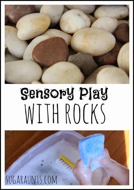 Rock Sensory Play Sensory play with rocks