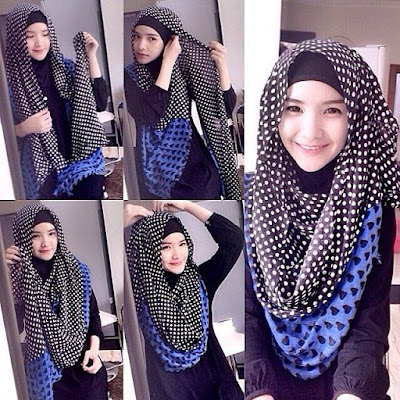 Model hijab untuk wajah bulat dan pipi tembem Model hijab untuk wajah bulat dan pipi tembem