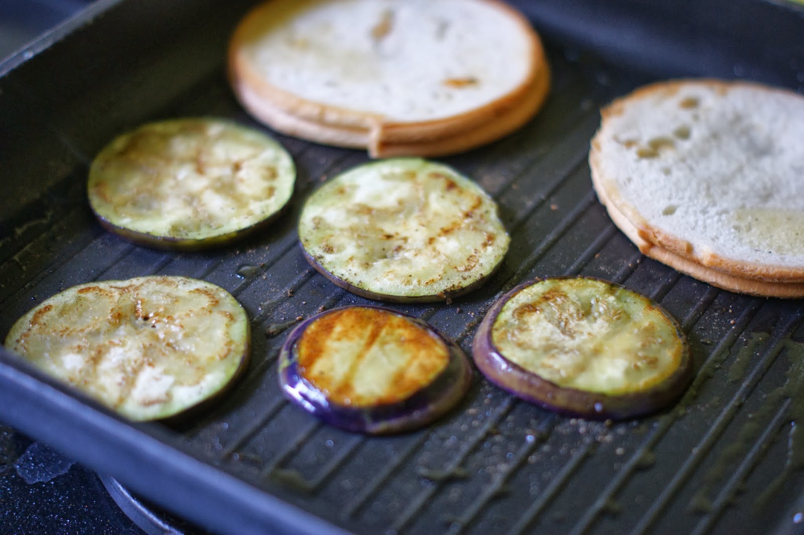 My Food My Life Happiness on a plate Grilled Aubergine on Garlic
