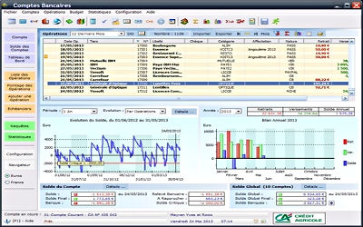 Ymsoft Comptes Bancaires - Logiciel de Gestion de Compte sur Windows