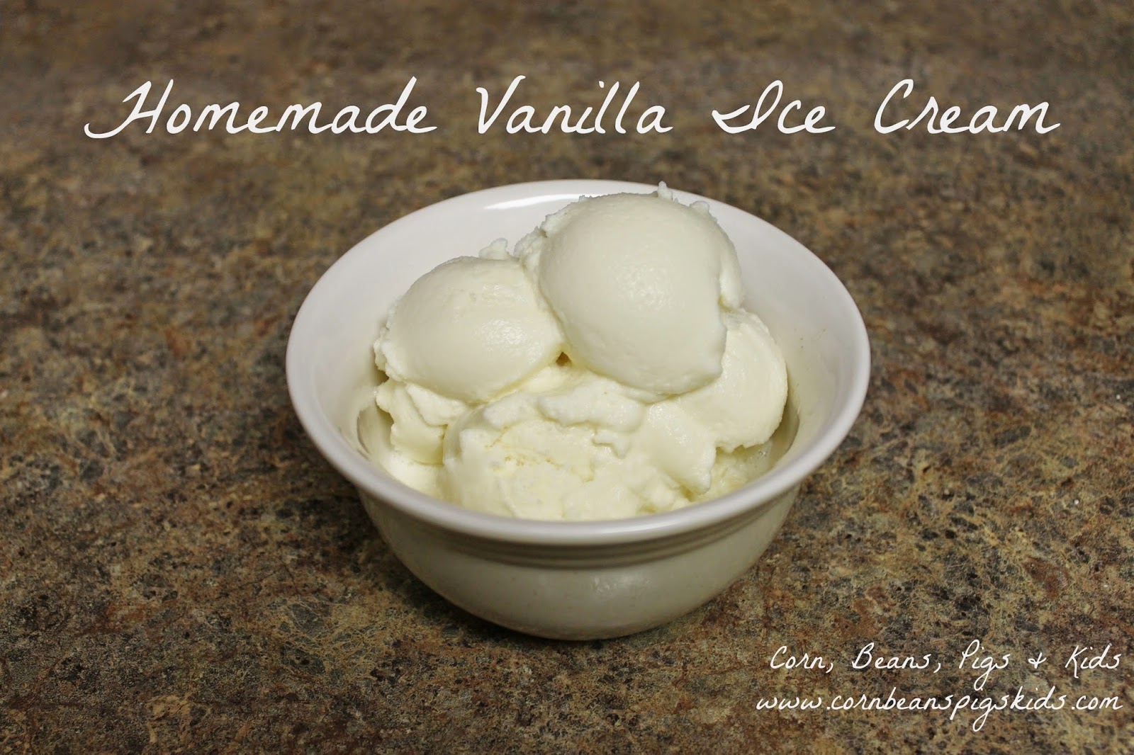 Homemade Vanilla Ice Cream #Recipe - the perfect food to celebrate with