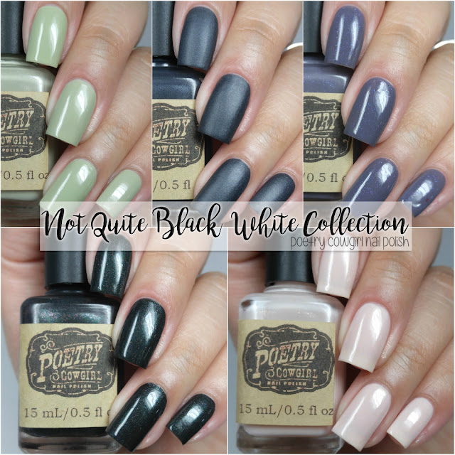 Poetry Cowgirl Nail Polish - Not Quite Black & White Collection
