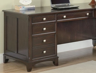 Tips And Guide To Pedestal Desk Online Bedford Left Pedestal Desk In Walnut Finish