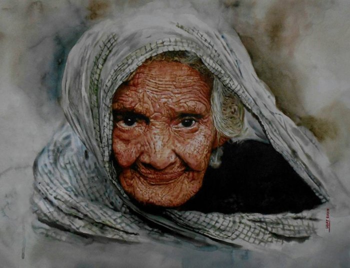 Индийский художник-самоучка. Uday Bhan Индийский художник-самоучка. Uday Bhan