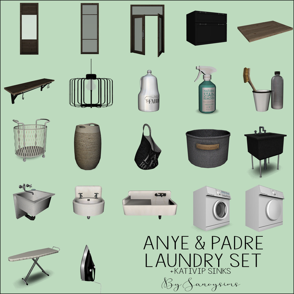 Sanoysims Laundry Room Set Sanoysims Laundry Room Set
