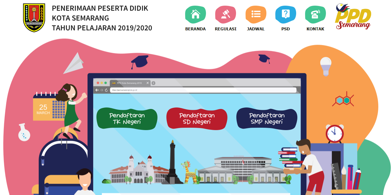 Ini Website PPD Online Kota Semarang Tahun Pelajaran 2019/2020