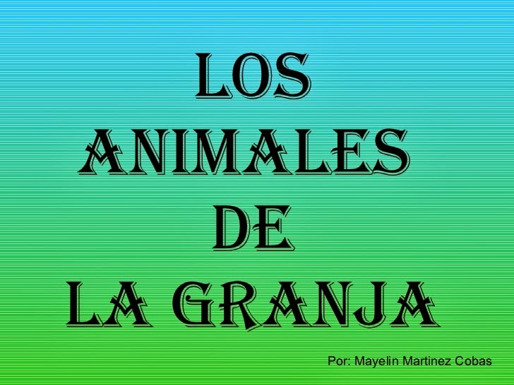 http://www.slideshare.net/ccataln/animales-de-granja-3335379