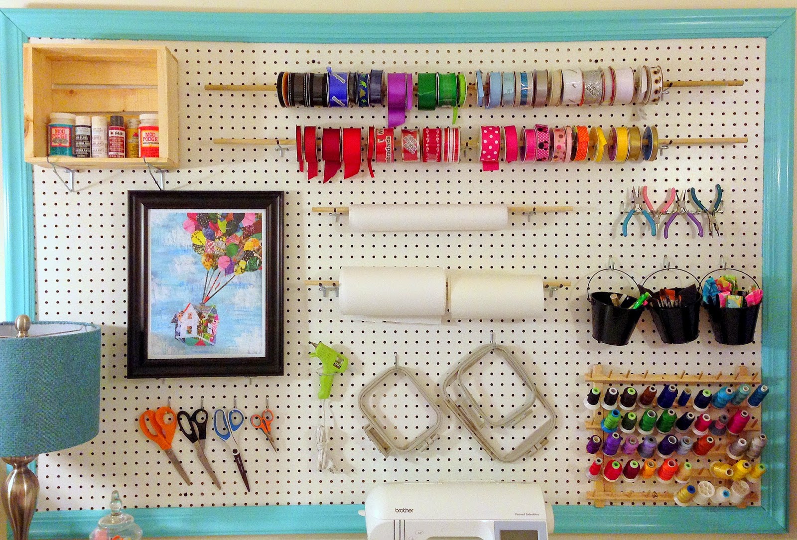 A Little Bolt of Life: DIY Craft Room Pegboard