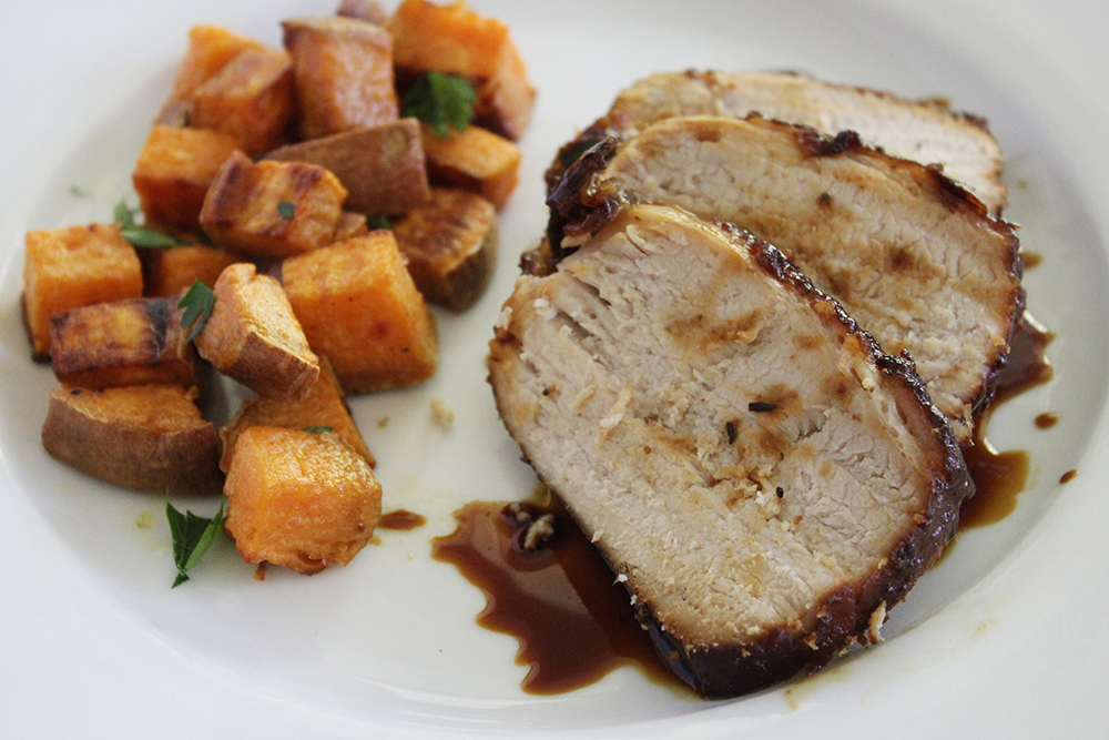 Southern Mom Loves Easy Slow Cooker Molasses, Garlic, & Herb Pork Loin
