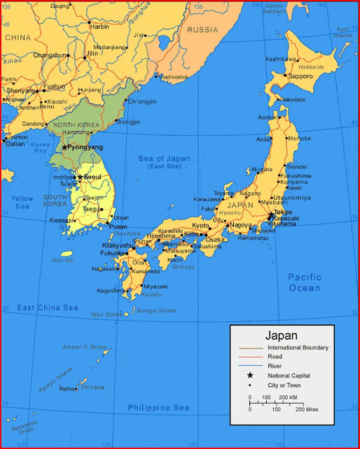 Gambar Peta Jepang