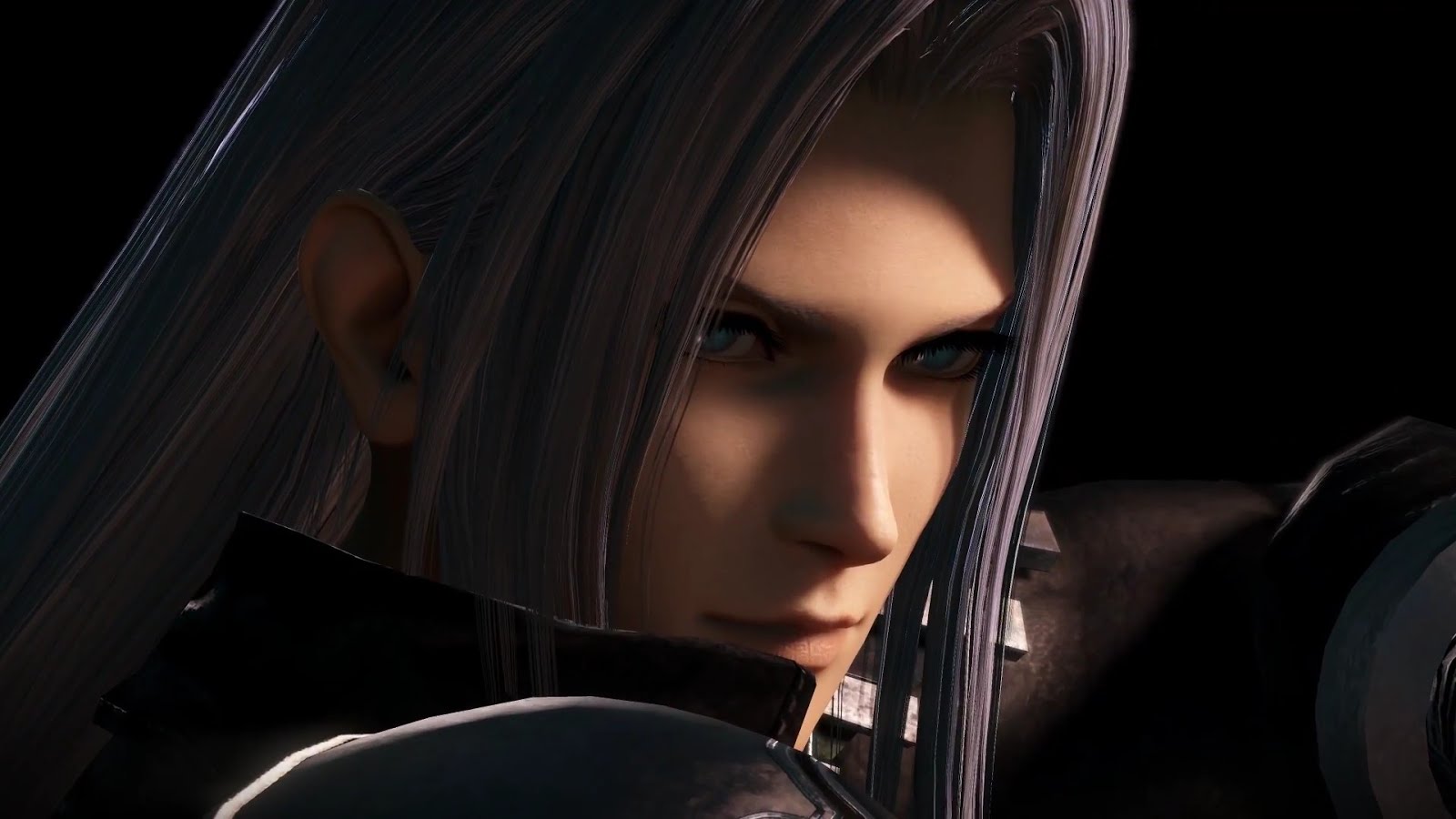 Sephiroth, confidently ready to take on his opposers.