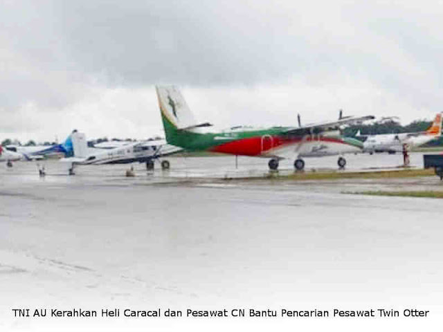 TNI AU Kerahkan Heli Caracal dan Pesawat CN Bantu Pencarian Pesawat Twin Otter TNI AU Kerahkan Heli Caracal dan Pesawat CN Bantu Pencarian Pesawat Twin Otter