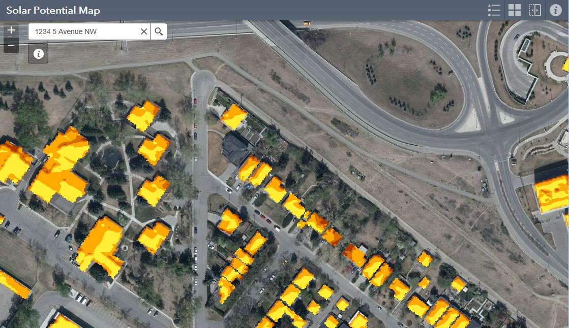 New map shows the solar potential of Calgary roofs - Victoria EV Club
