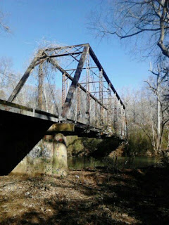 An image of Ghost Bridge, Florence, Alabama taken from side