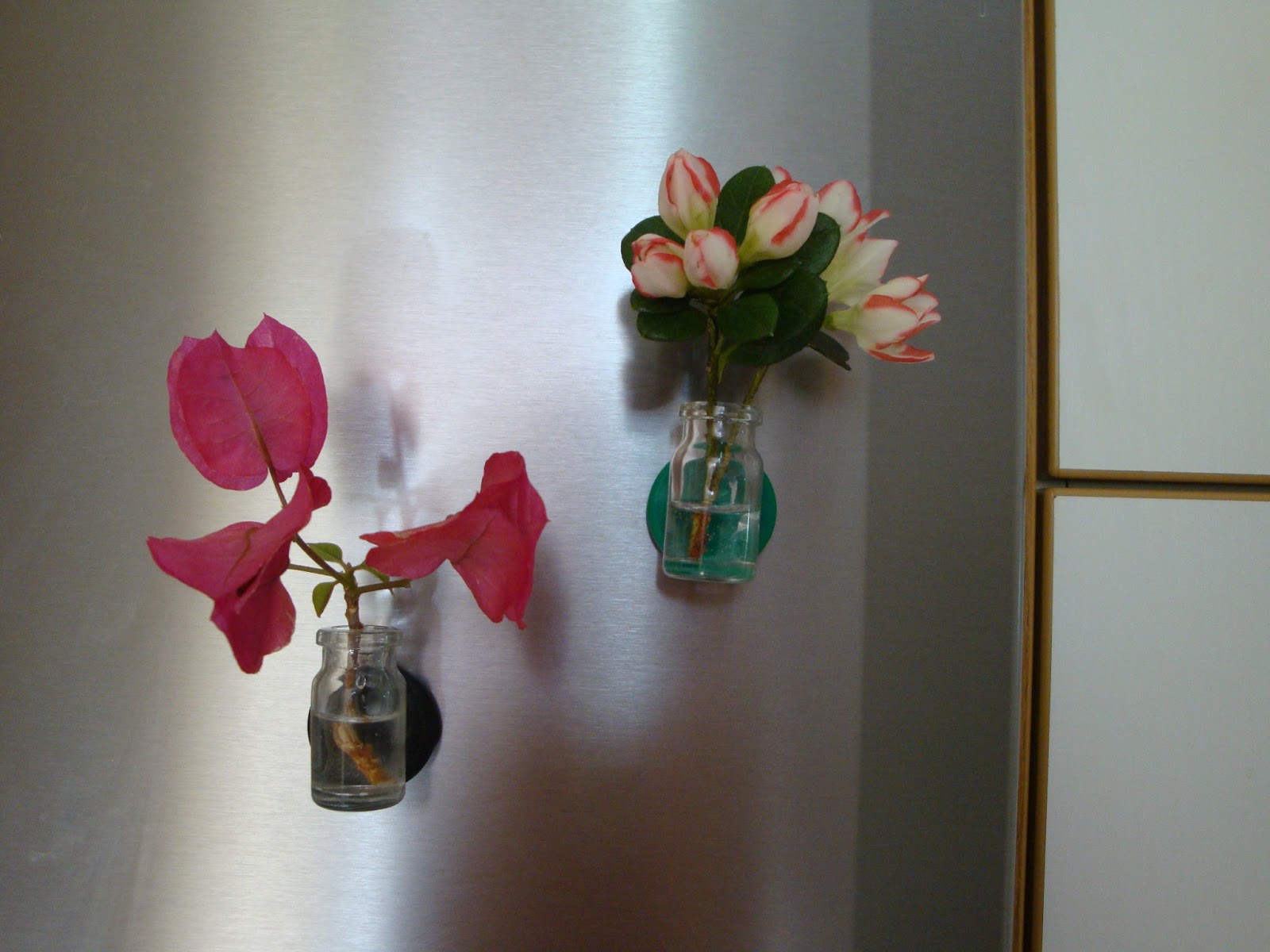 Χειροτεχνήματα Make a flower vase fridge