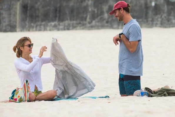 Pierre Casiraghi and Beatrice Borromeo at the Bondi beach in Sydney, Australia.