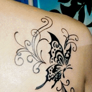 Butterfly Tattoos ~ Tribal Tattoo For Girls - Butterfly%2Btribal%2Btattoos