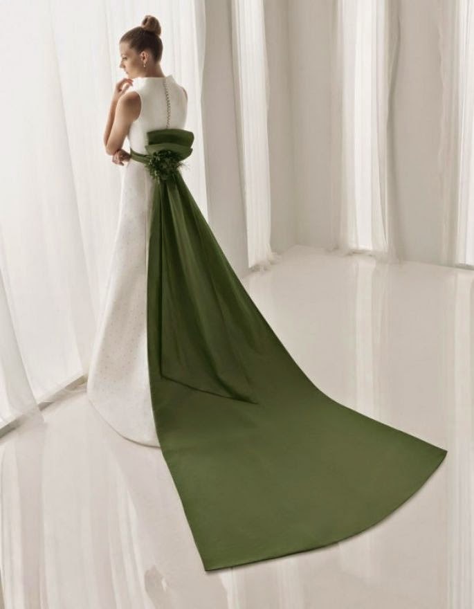 Espectaculares vestidos de novias | Moda color verde Espectaculares vestidos de novias | Moda color verde
