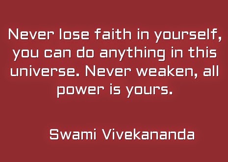 Never lose faith in yourself, you can do anything in this universe. Never weaken, all power is yours.