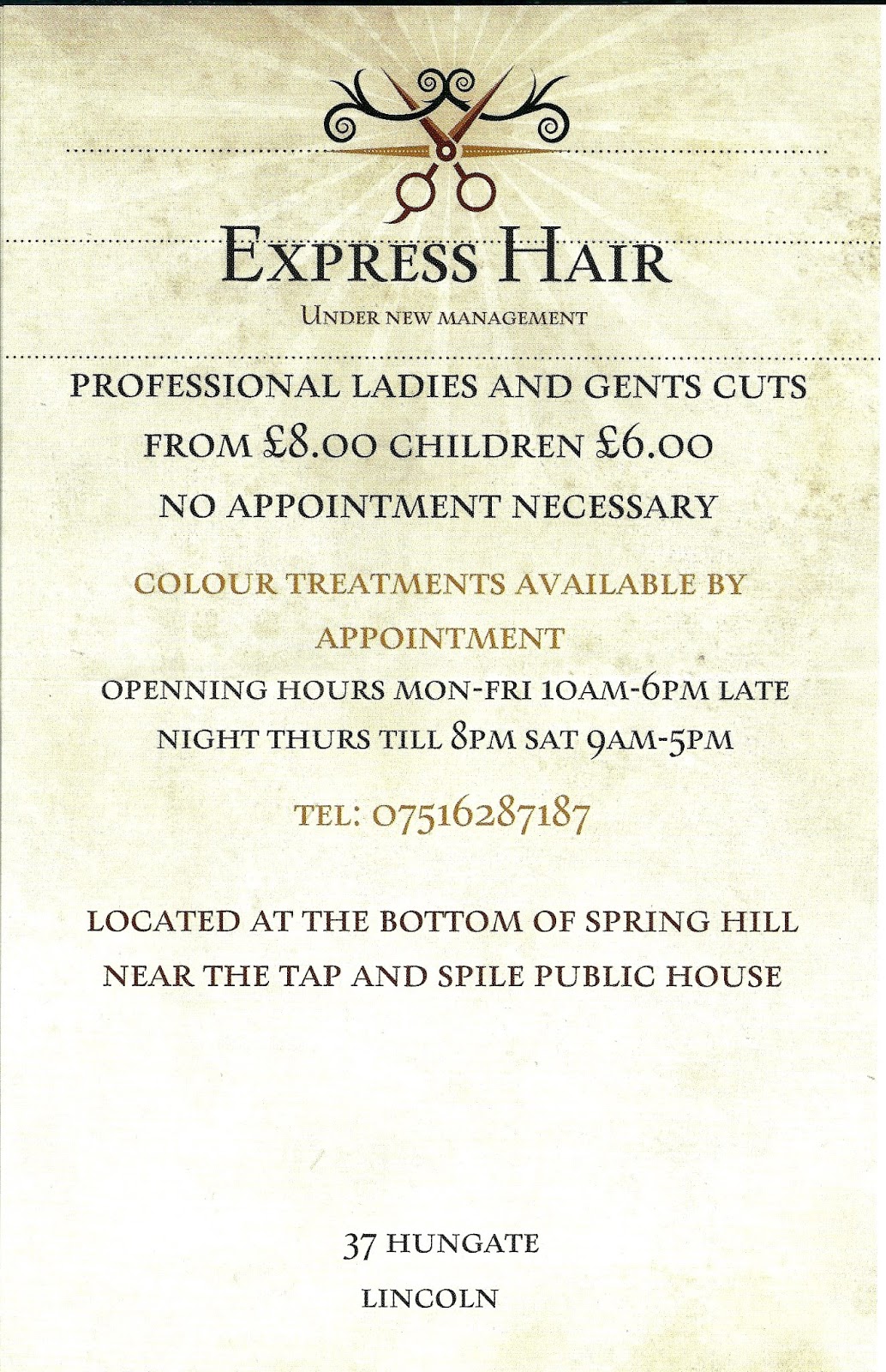 Nocton in Lincolnshire Express Hair